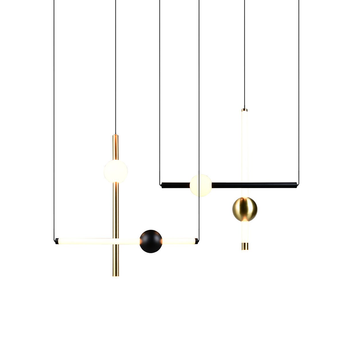 Suspensão Melita, da Trio Lighting preto , TRIO LIGHTING