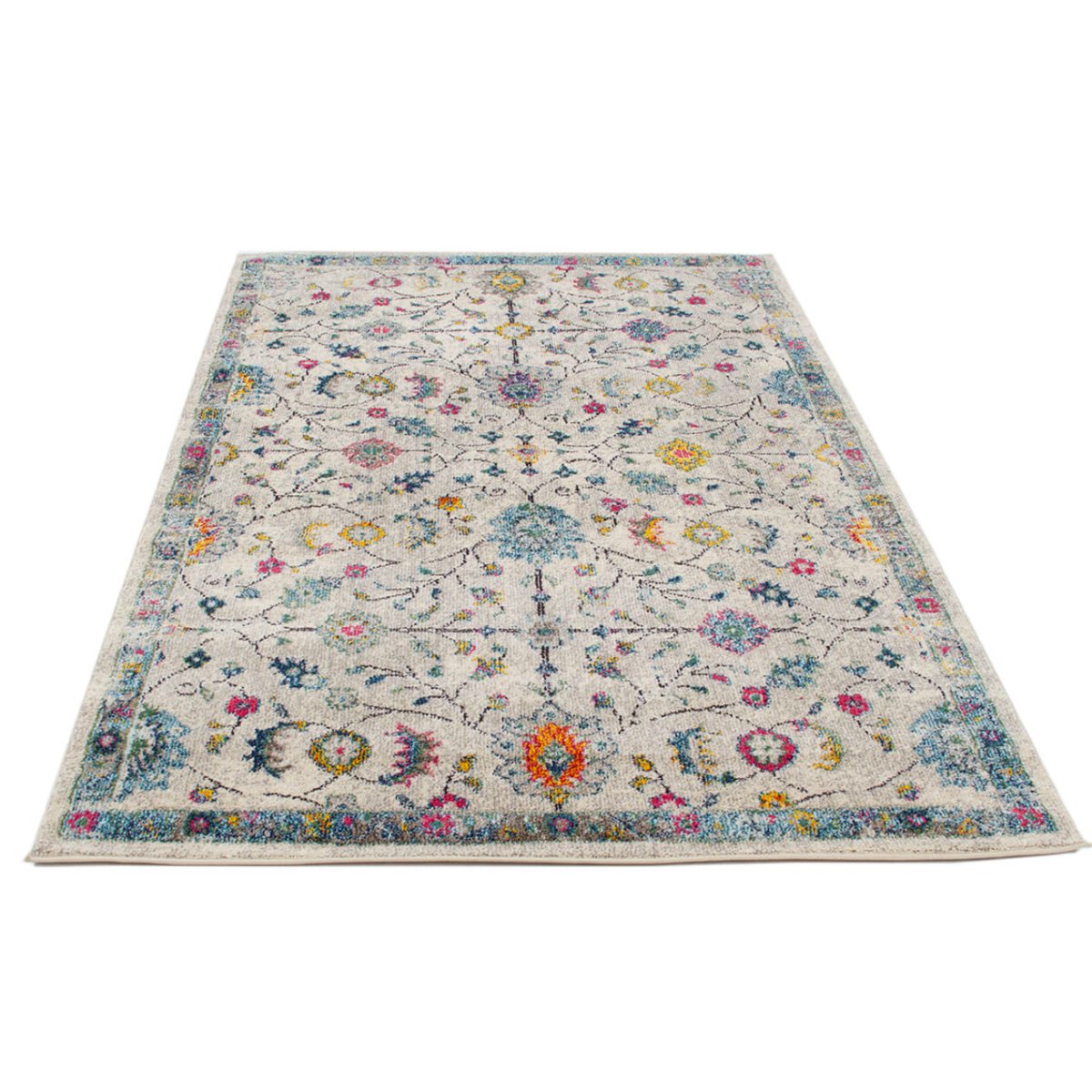 Tapis moderne tissé plat style orient HALIL multicolore, NOVATREND
