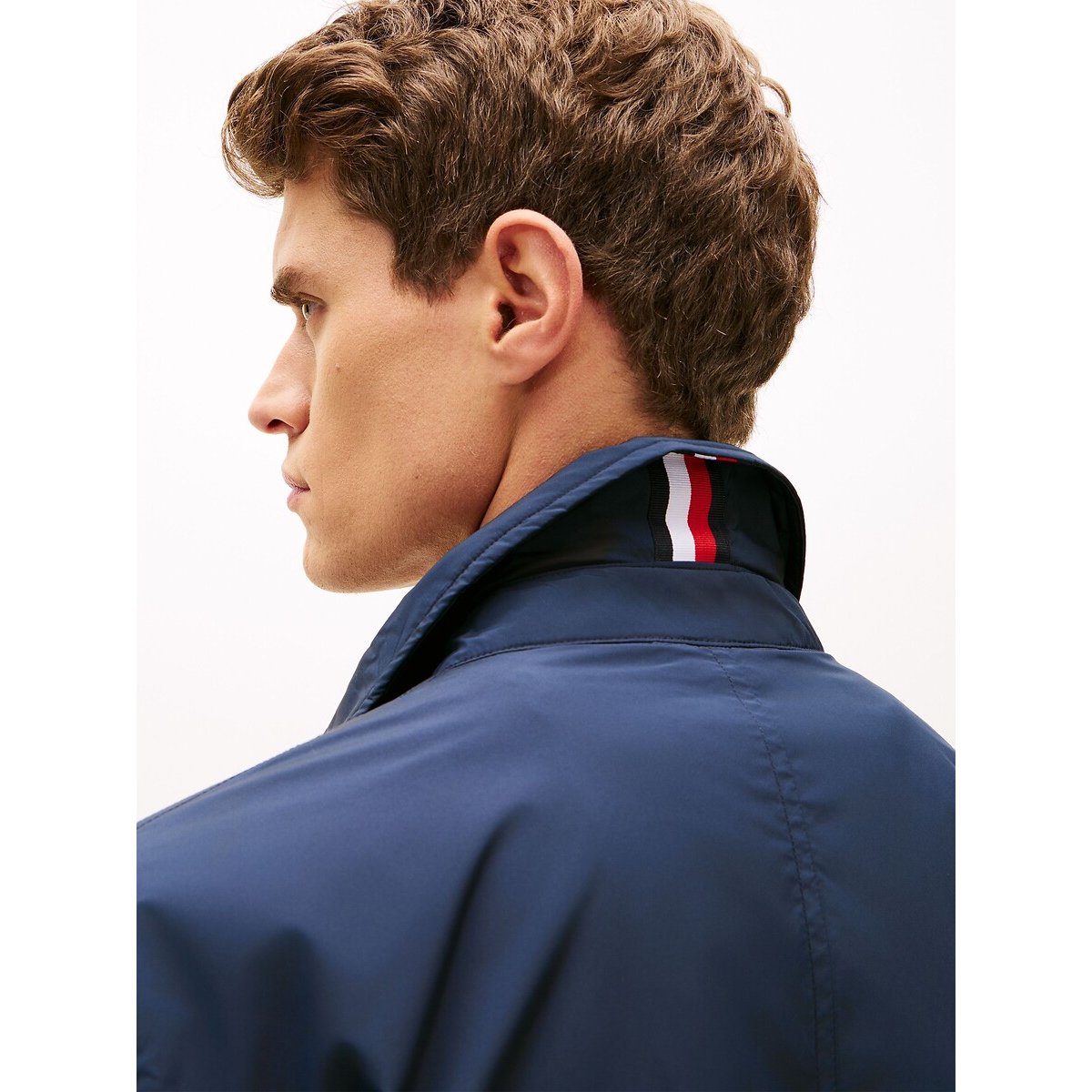 Paletot mi-long léger bleu marine, TOMMY HILFIGER