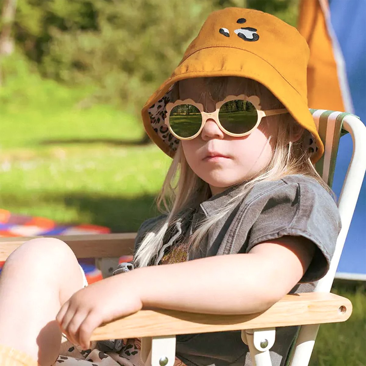 Lunettes de soleil Lion Ki ET LA 2-4 ans écru, KIETLA