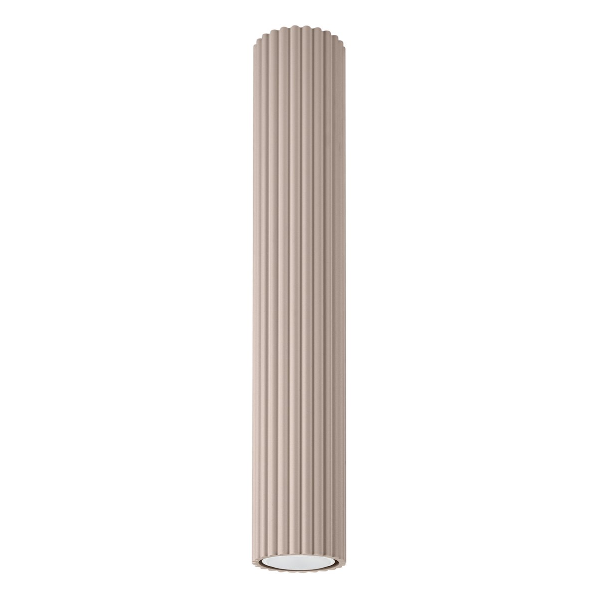 Plafonnier Aluminium Taupe GU10 1 Karbon marron, EDEN