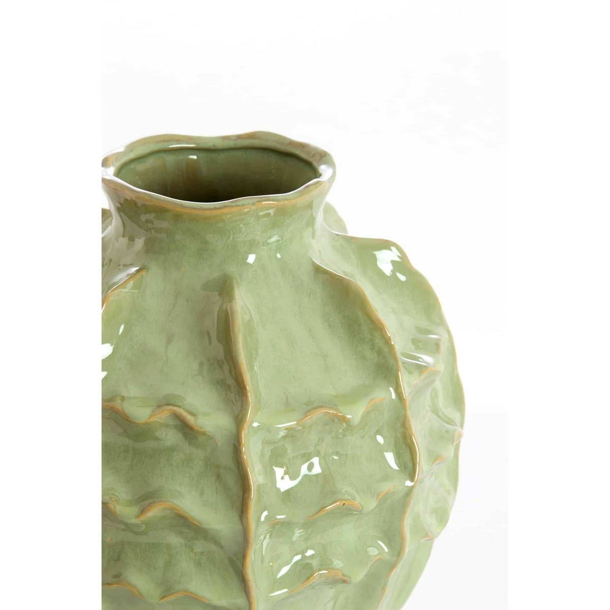 Vase Céramique LOSETO vert, LIGHT & LIVING