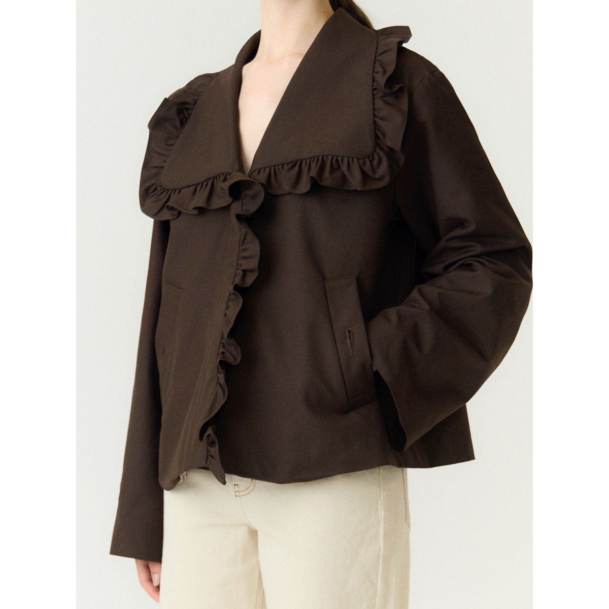 Trench marron - coffee bean1, YAS
