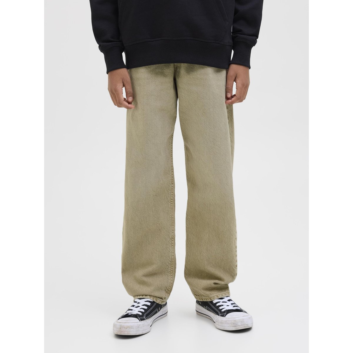 Jean Coupe Décontractée JJICHRIS JJORIGINAL SQ 410 SN JNR Jean coupe décontractée Junior blanche - desert dust, JACK & JONES JUNIOR