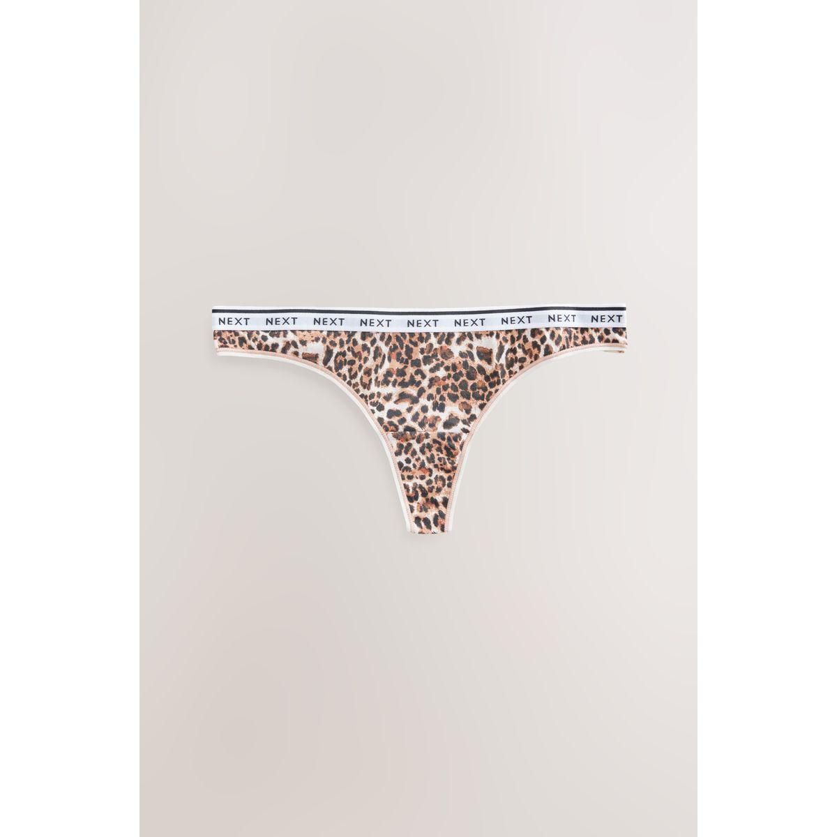 Culotte en coton à logo, lot de 4 imprimé léopard, NEXT