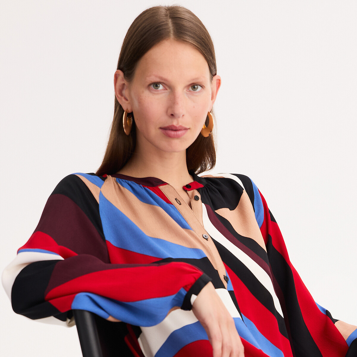 Graphic Print Shift Dress multi-coloured, ANNE WEYBURN