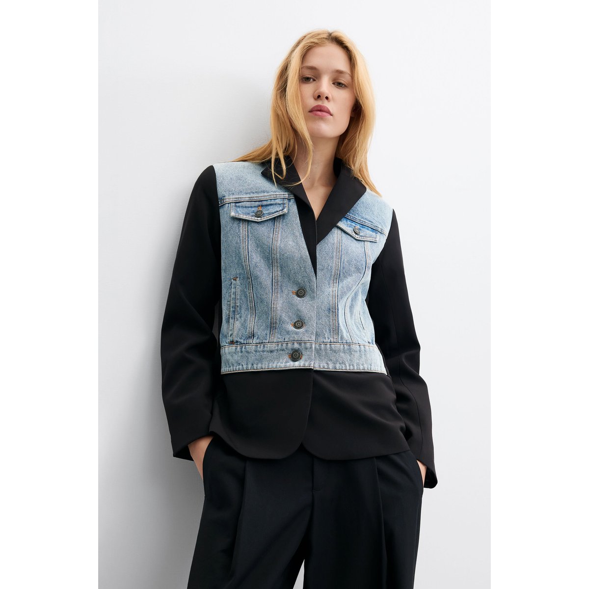 Veste combinée noir, DESIGUAL