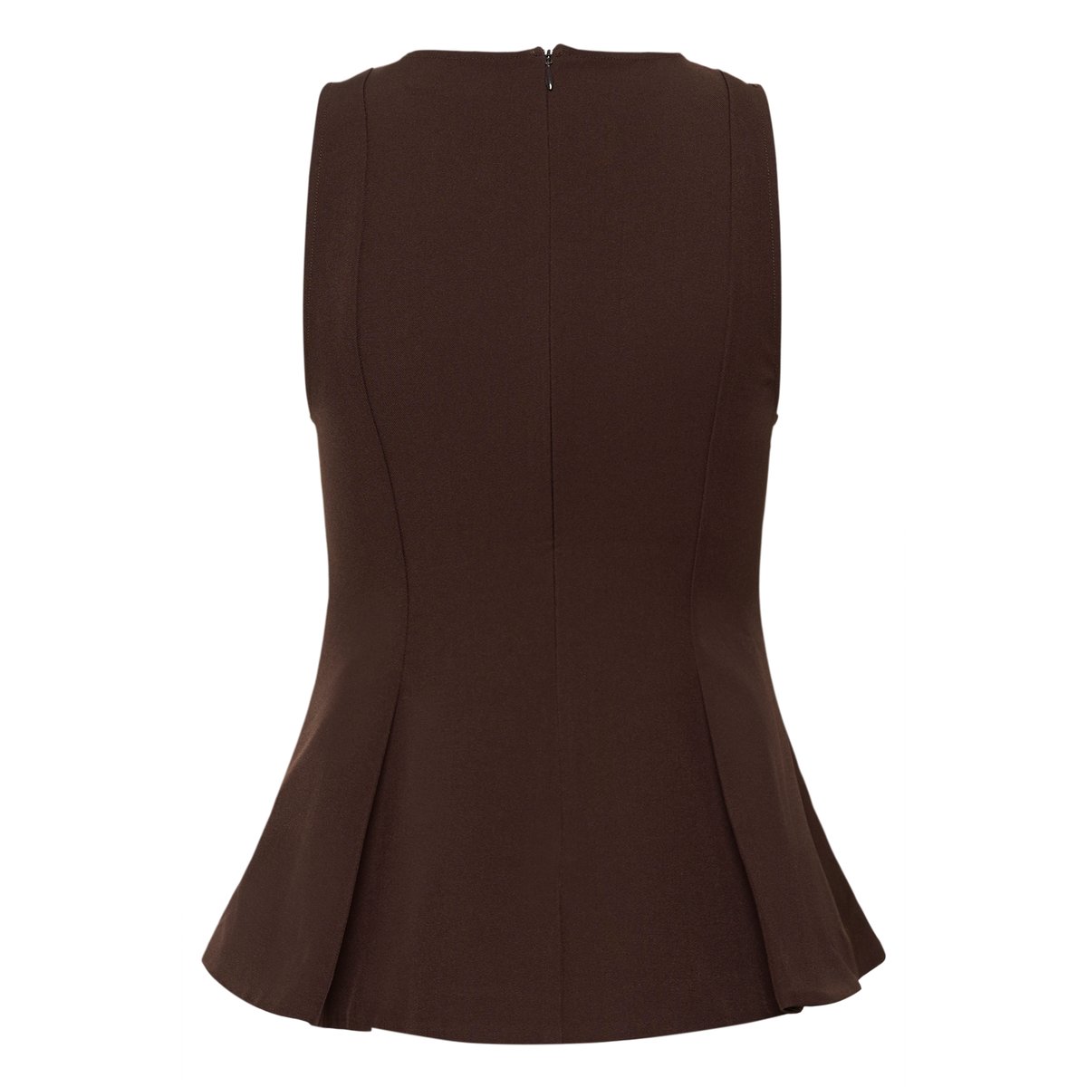 Blouse sans manches marron coffeebean, KAFFE