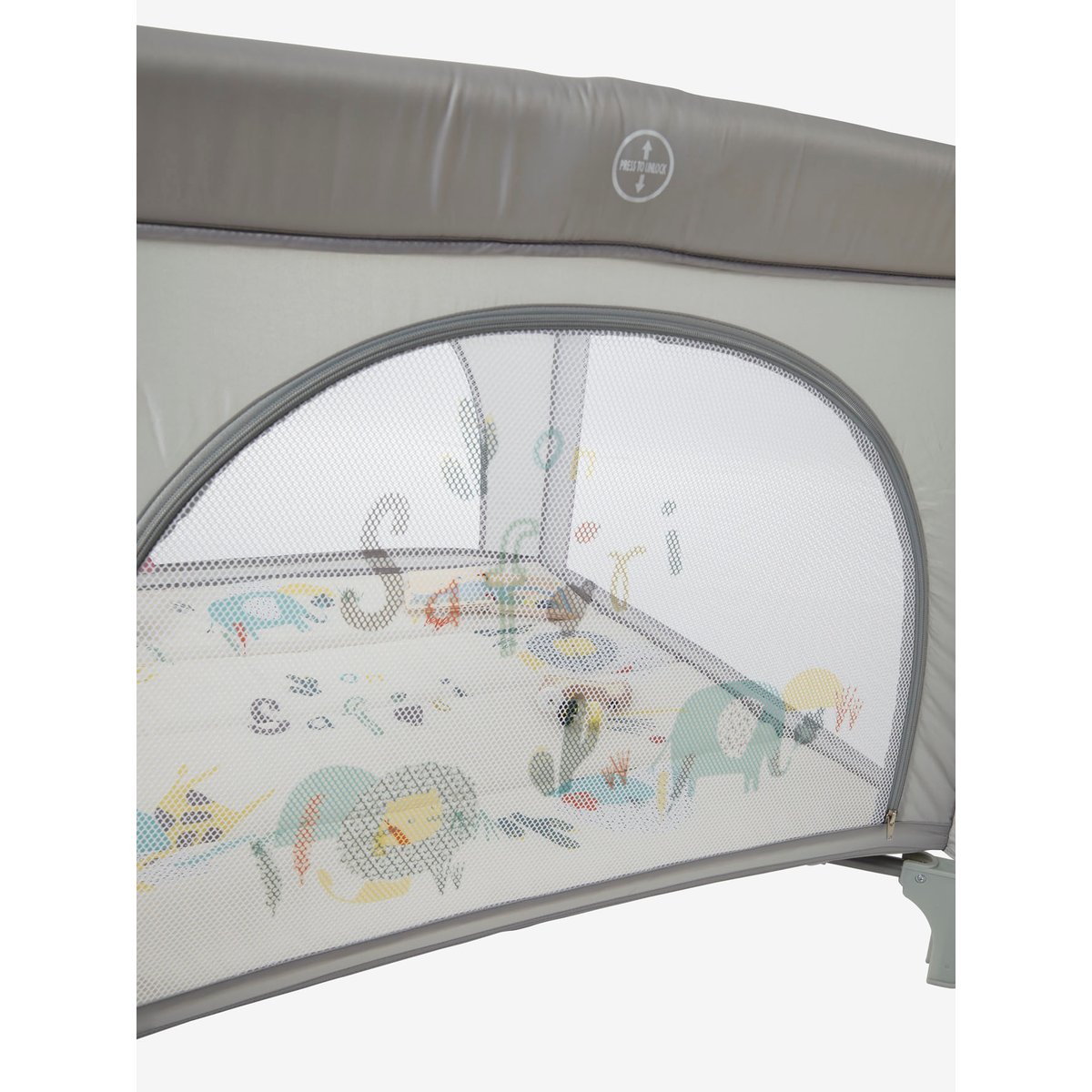 Parc pliant de voyage Baby'park gris, VERTBAUDET