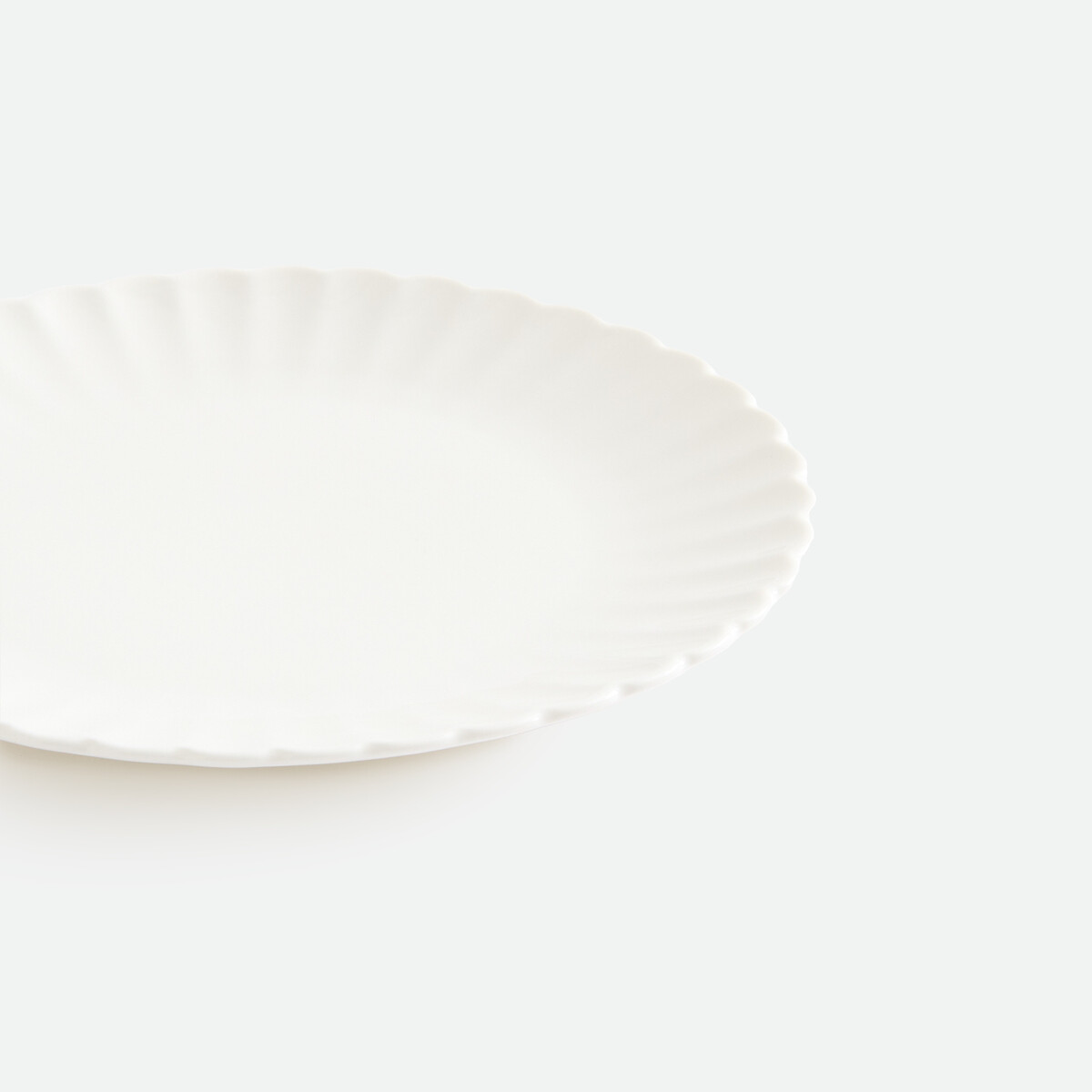 Lot de 6 assiettes à dessert, en porcelaine, YLAN blanc, LA REDOUTE INTERIEURS