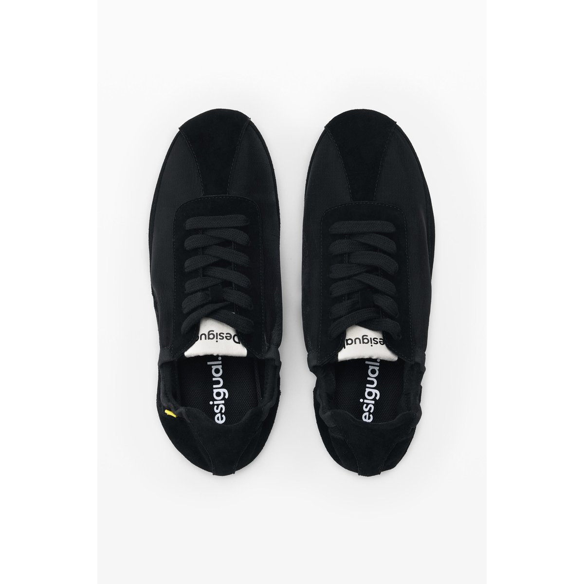 Baskets en cuir avec logo noir, DESIGUAL