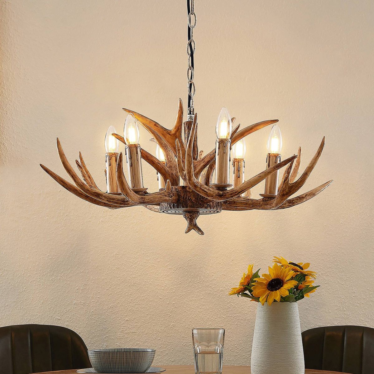 Suspension traditionnelle, Tejask marron, LINDBY