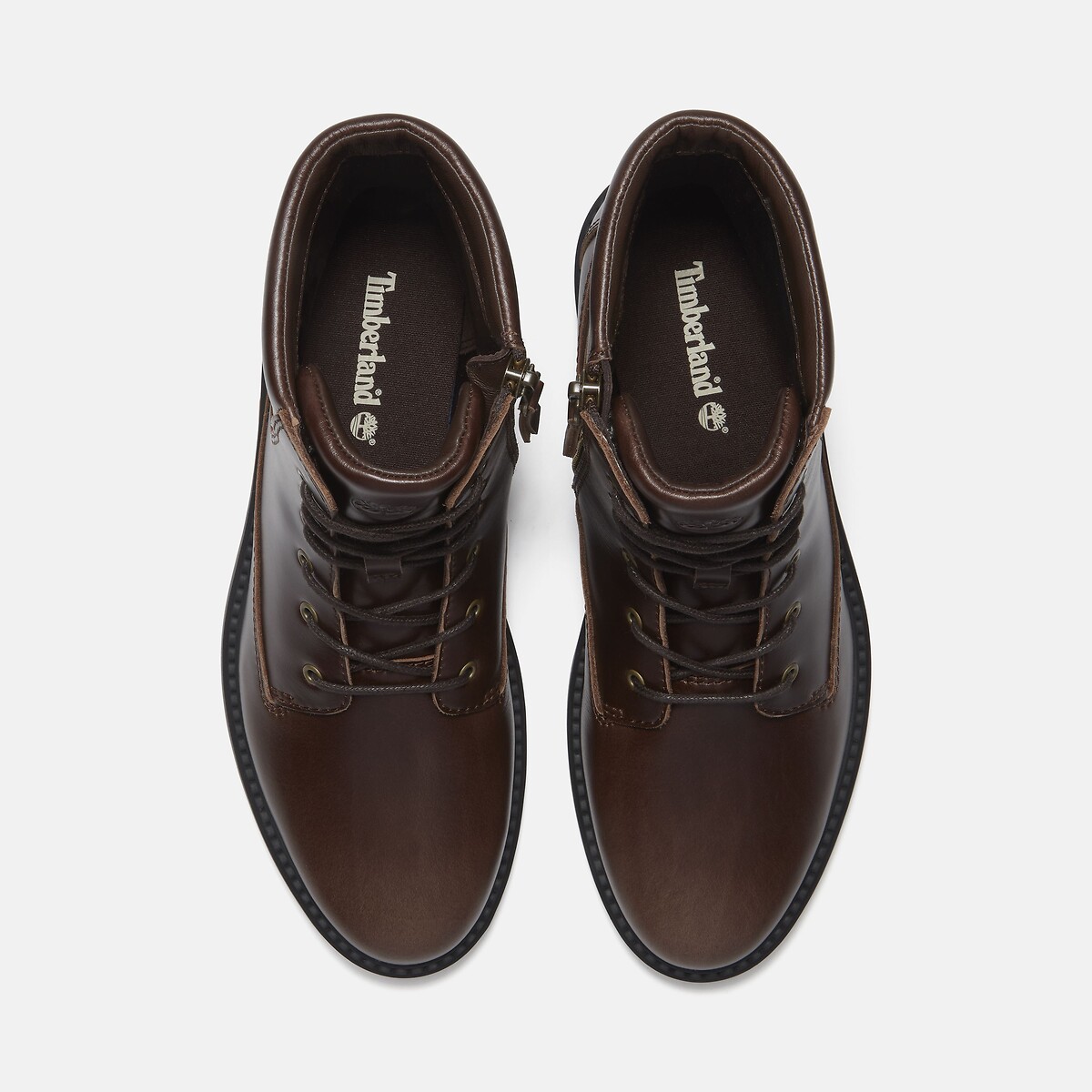 Bottines à lacets, en cuir, STORMBUCKS MID LACE marron foncé, TIMBERLAND