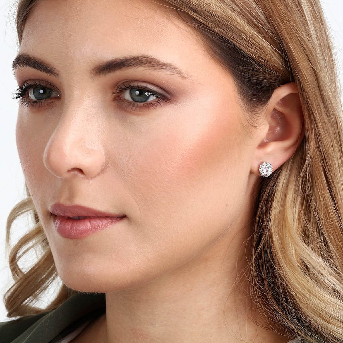 Boucles d'oreilles en Argent/oxyde de zirconium De Zirconium et Oxyde de zirconium argent, CLEOR