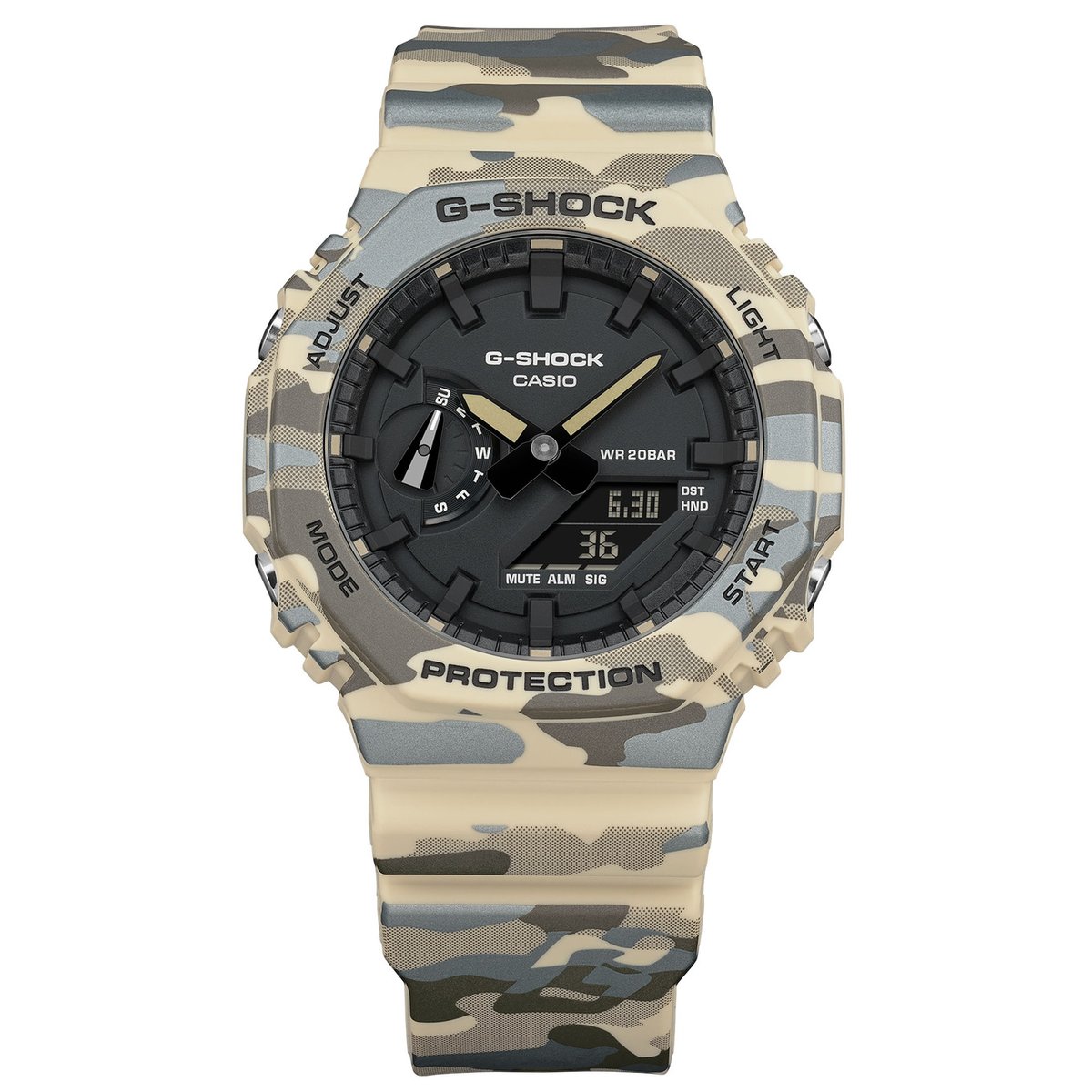 Montre Analogique Digital CASIO G-SHOCK beige noir beige, G-SHOCK
