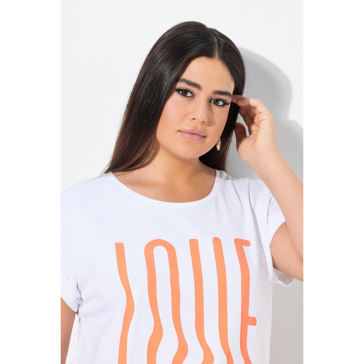 T-shirt oversize blanc neige, ULLA POPKEN