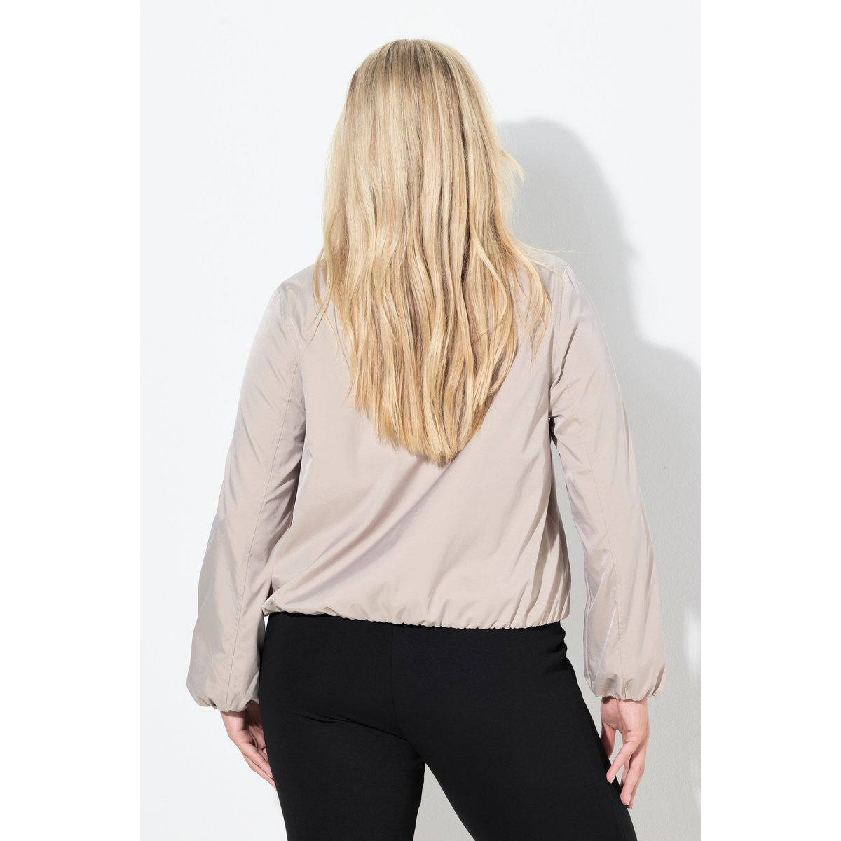 Blouson en satin mastic foncé, ULLA POPKEN