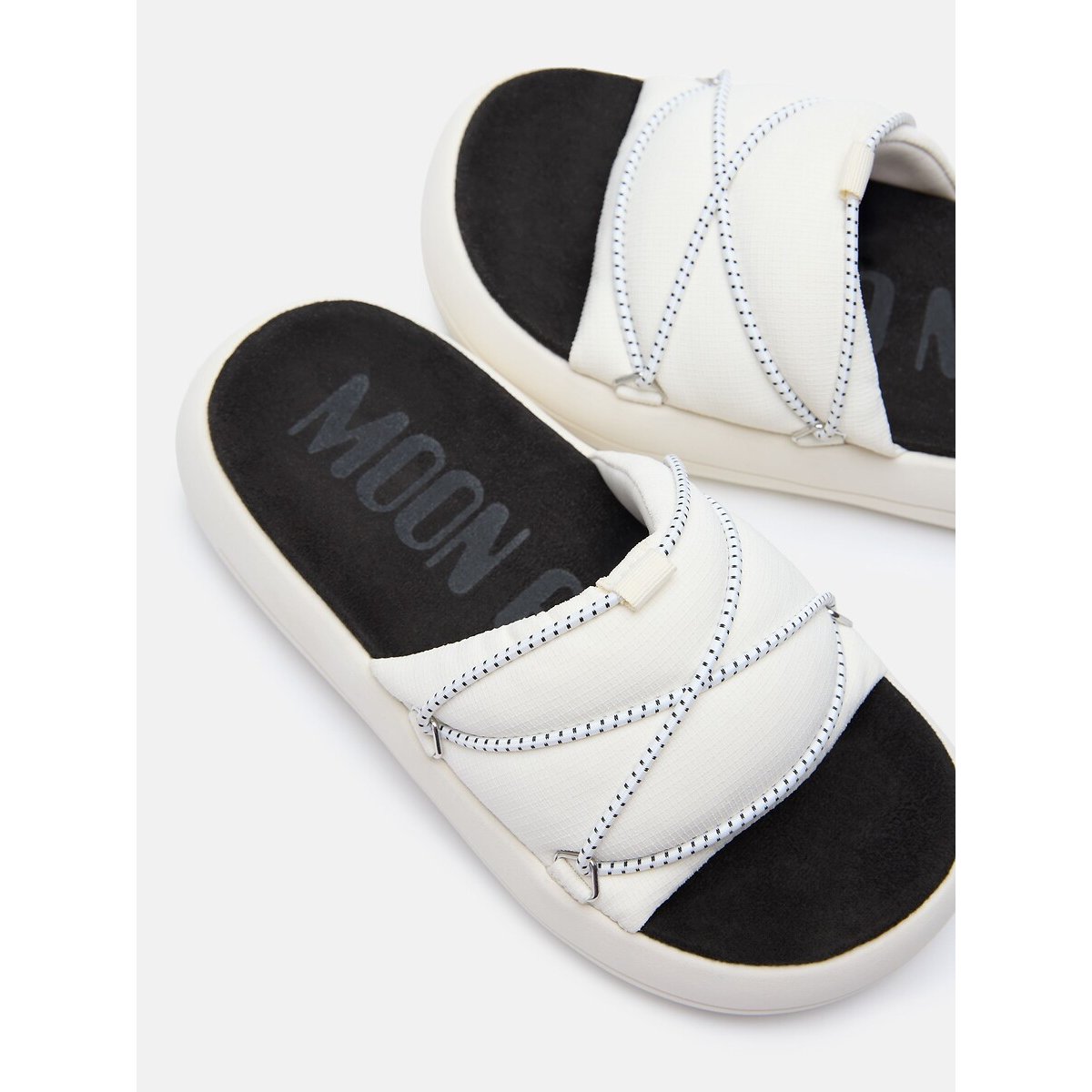 MB Icon Mules white, MOON BOOT