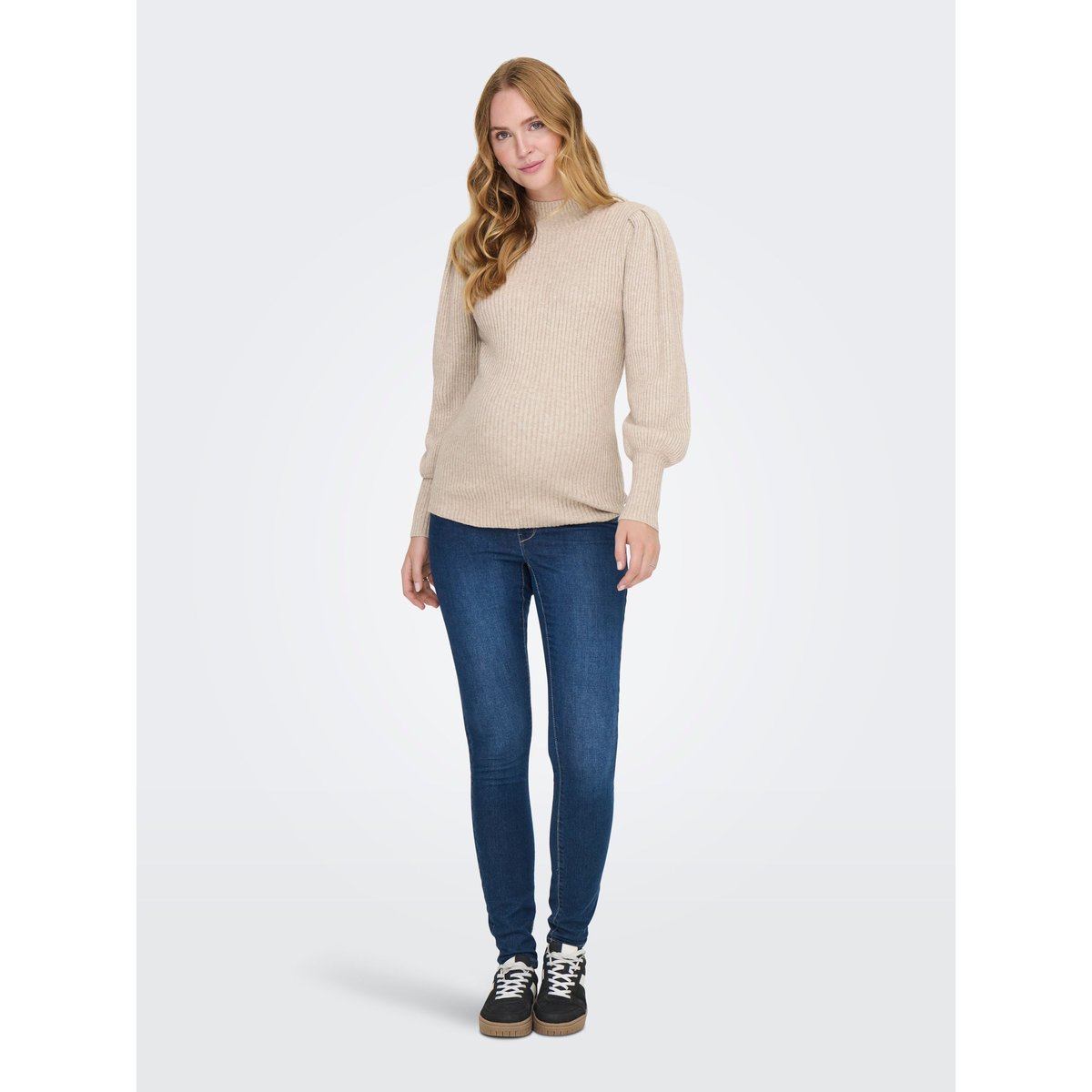 Pull En Maille marron - mocha meringue 1, ONLY