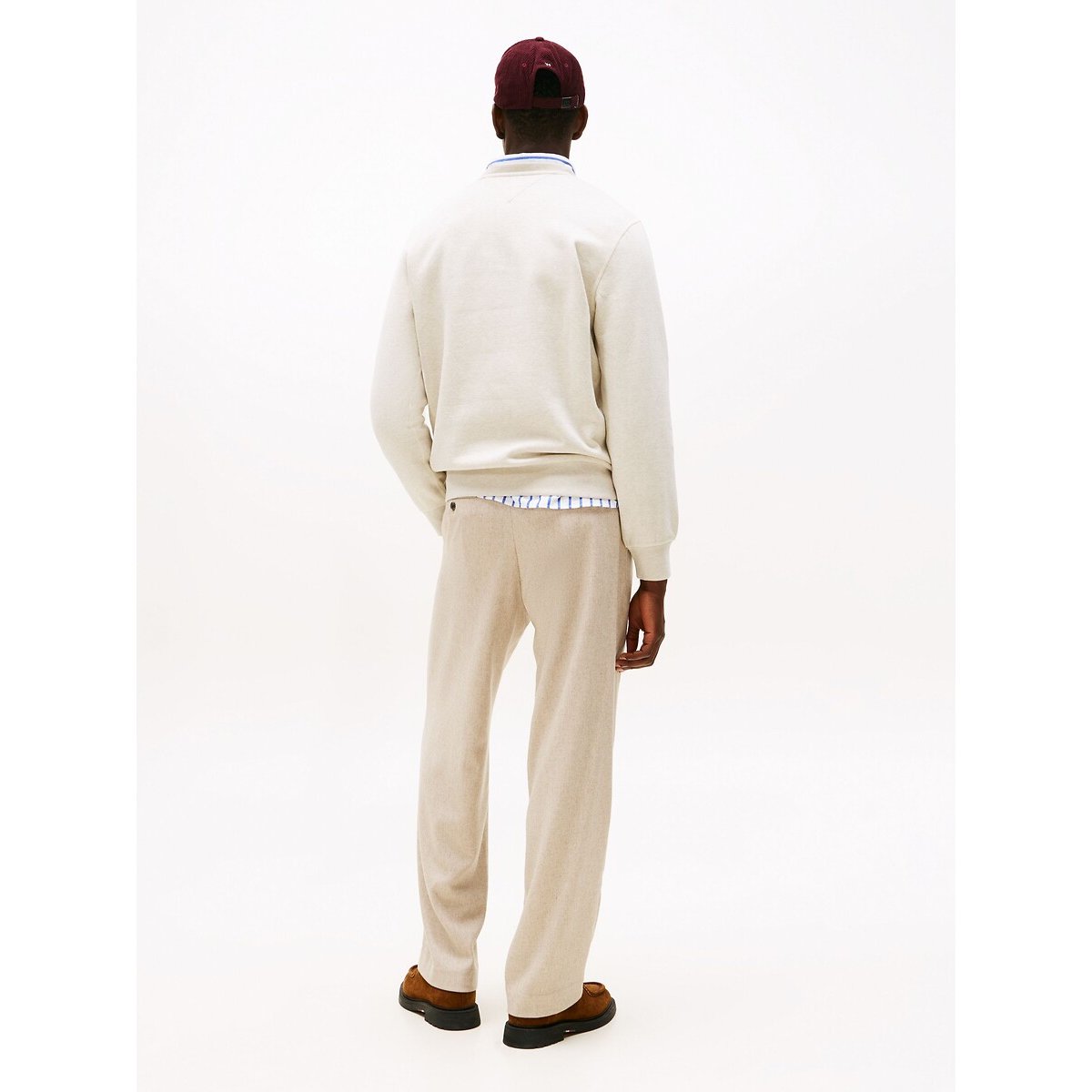 Sweat col rond essentiel beige clair, TOMMY HILFIGER