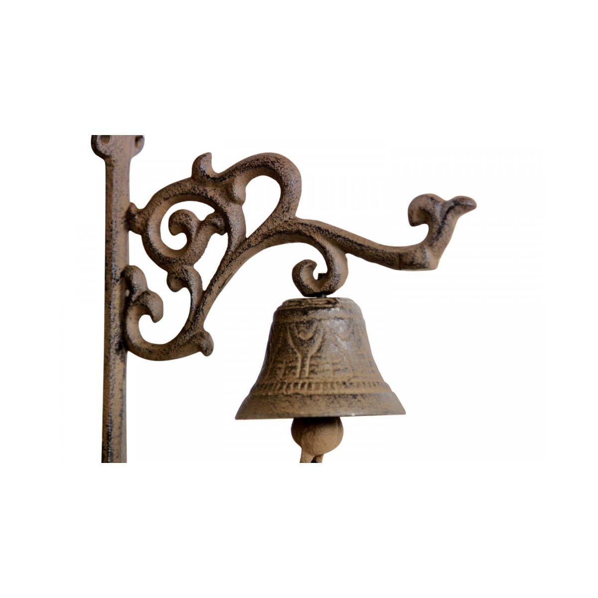 Cloche Fonte Marron 18x7.5x17.5cm marron, DECORATION D’AUTREFOIS