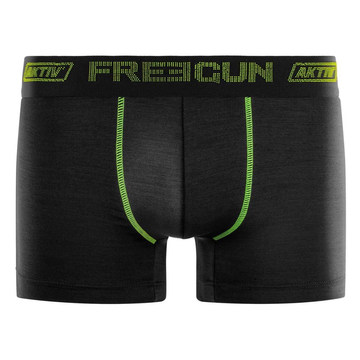 Lot De 4 Boxers Microfibre Aktiv Sport Ultra 3d noir, FREEGUN