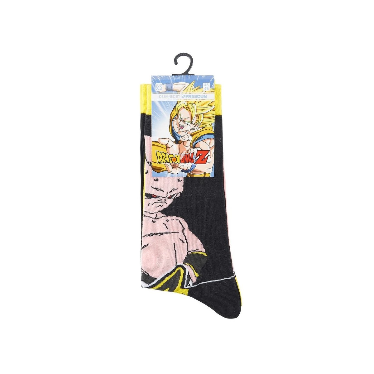 Lot De 4 Chaussette Dragon Ball Z Coton noir/rouge/orange/gris/jaune, FREEGUN