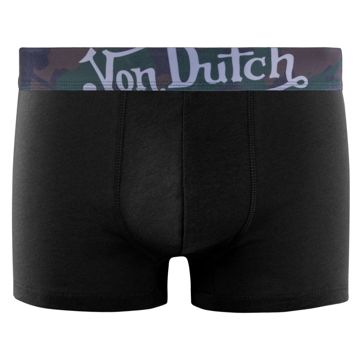 Lot De 4 Boxers Coton bleu foncé/noir/kaki/marron, VON DUTCH