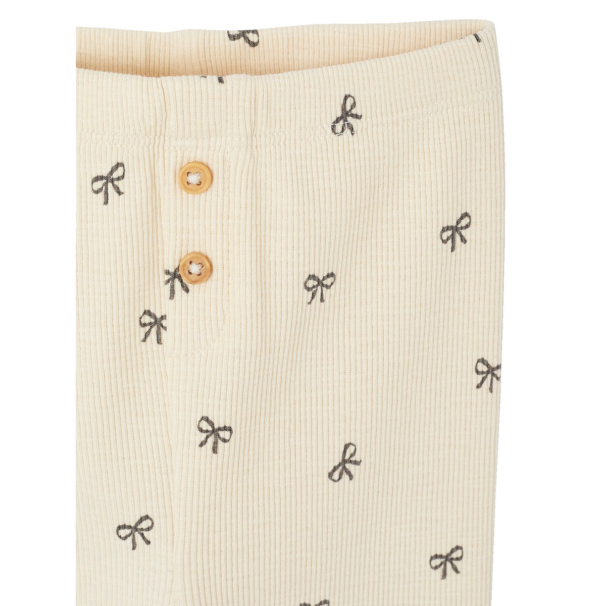 Legging en maille côtelée vanille, VERTBAUDET