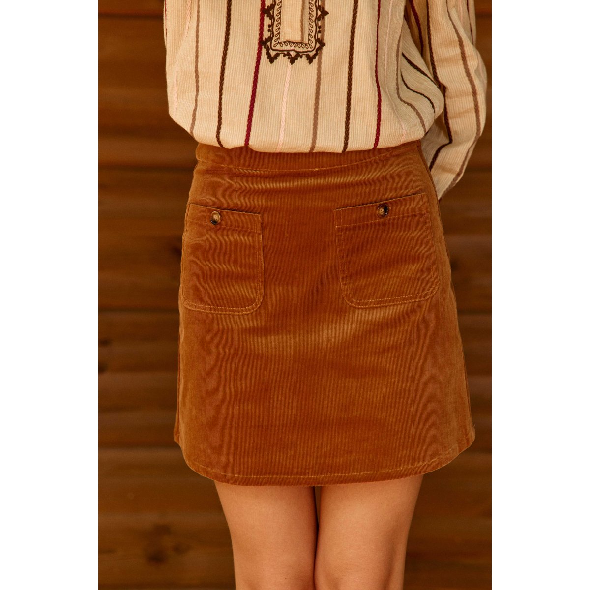 JUPE uni JADA 15-camel, LA PETITE ETOILE