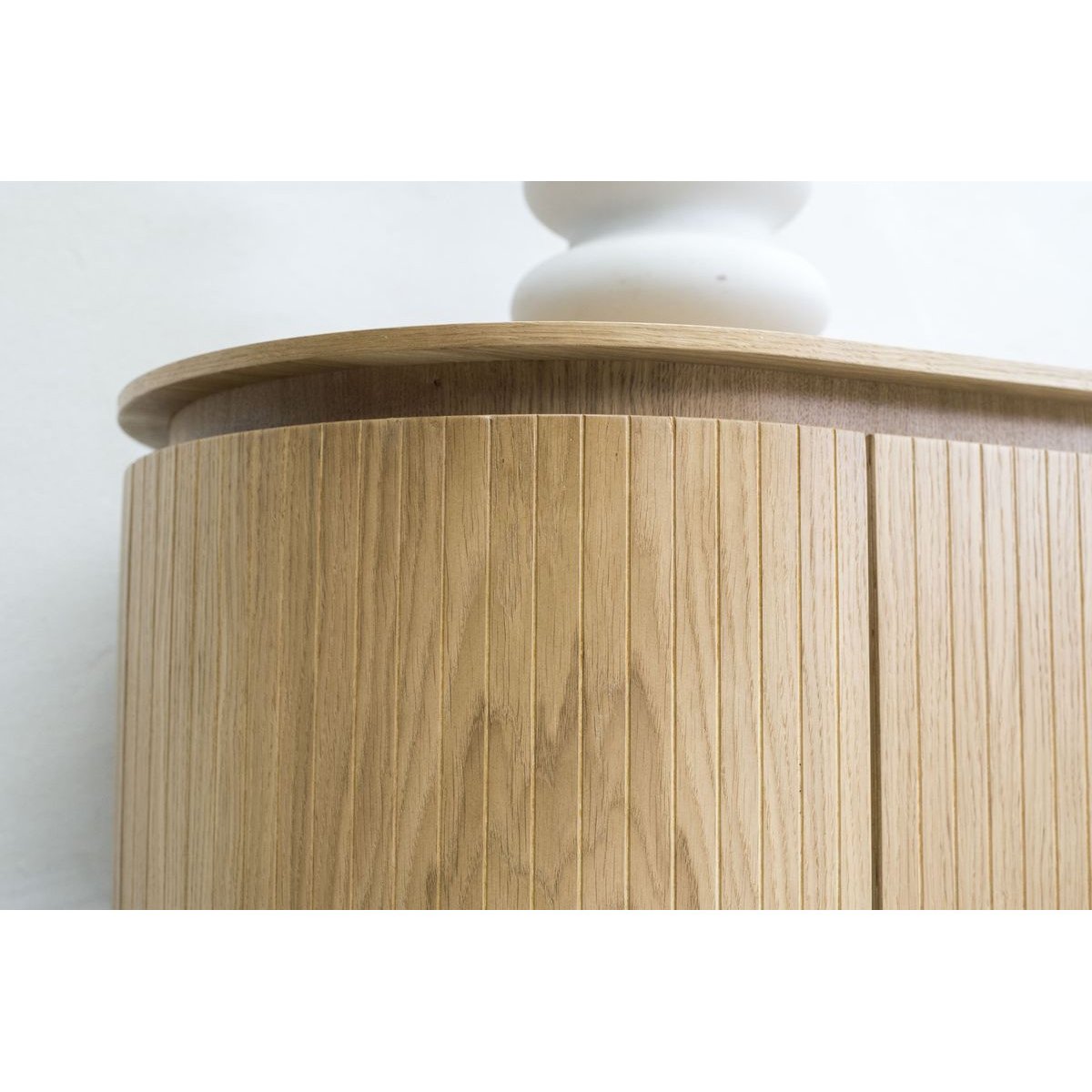 Meuble TV 180 cm placage, SORMIOU marron clair, BOBOCHIC