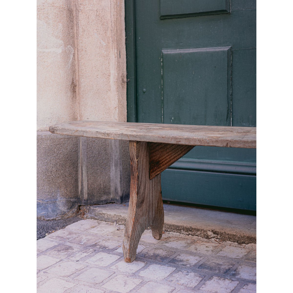 Grand banc de ferme Antoine N°506 - Bon état bois clair, DEBONGOUT