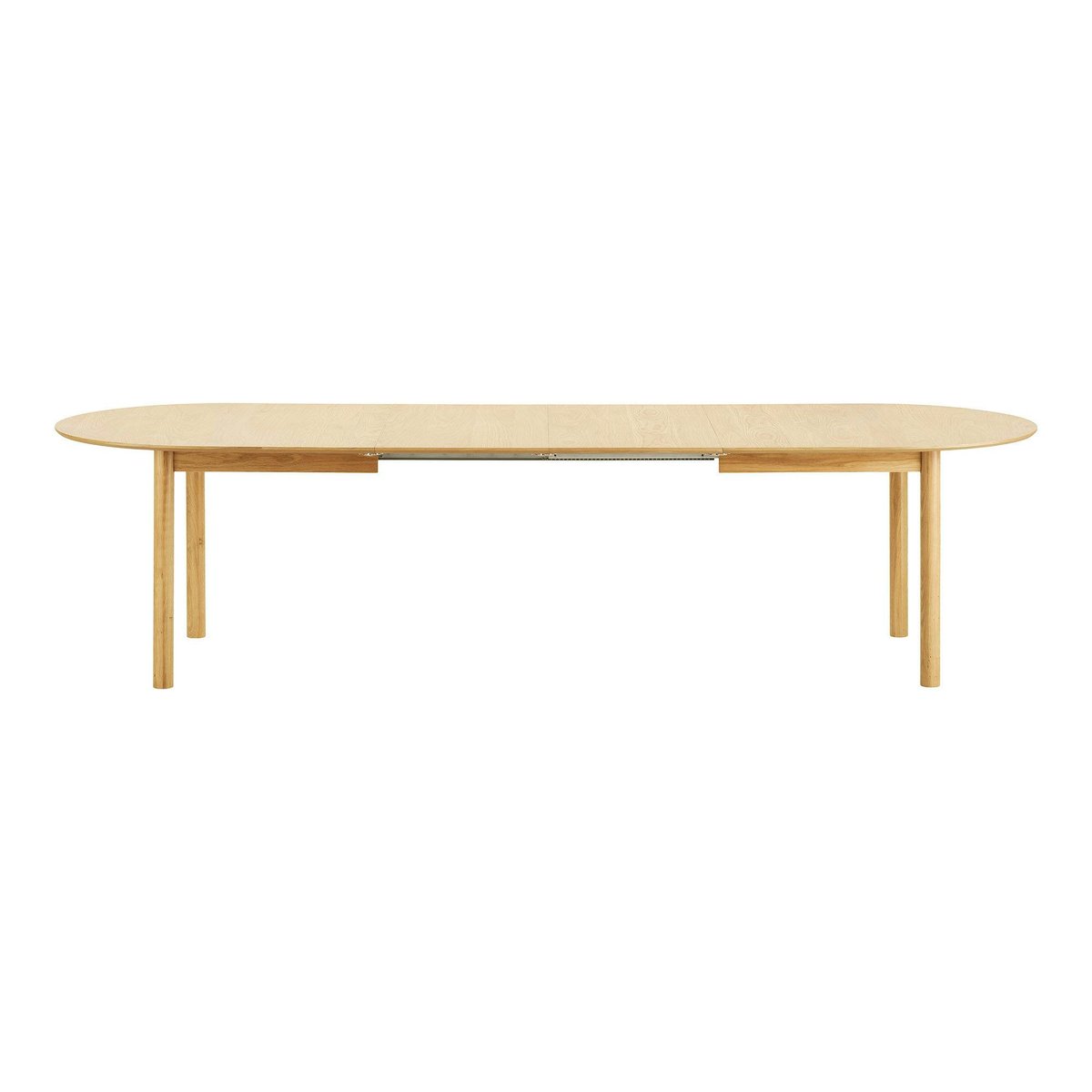 Table ovale extensible en bois, 8/12 places KALKIE chêne clair, PIER IMPORT