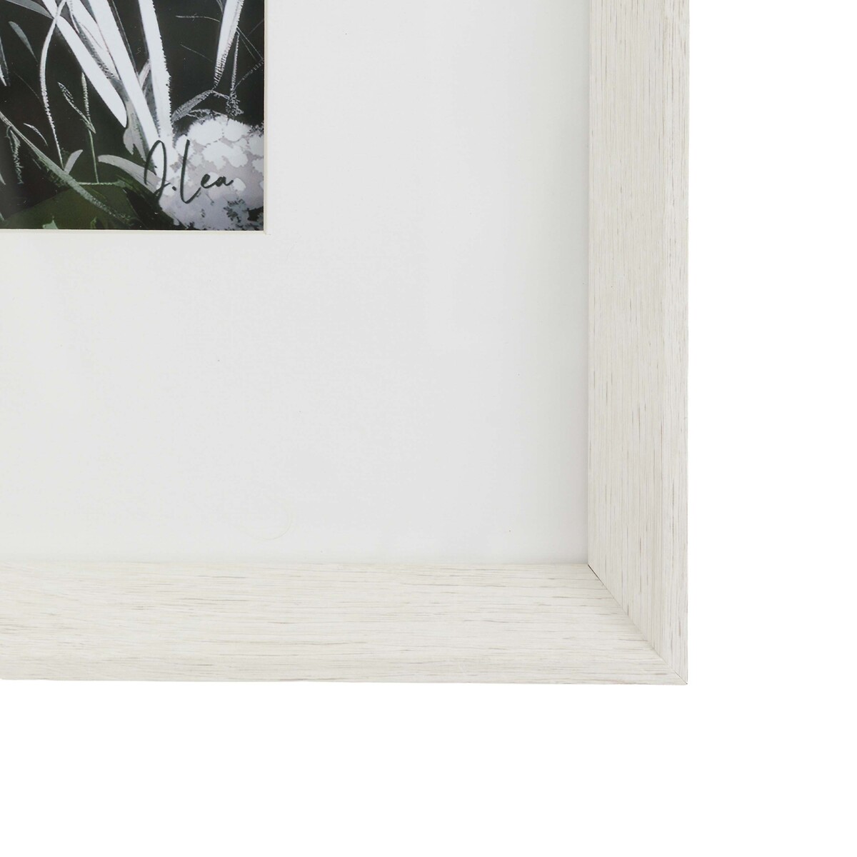 55x65cm Waves and Wild Flowers II Framed Art white, ÉDITÉ