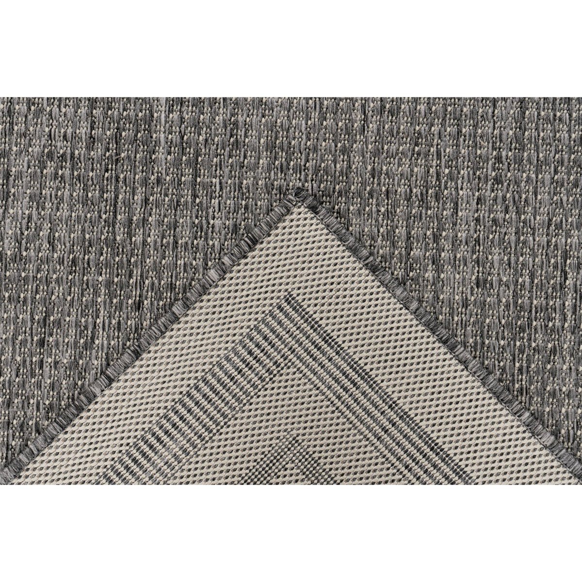 Tapis rectangulaire, Nibru argent gris clair à bordure beige, ARTE ESPINA