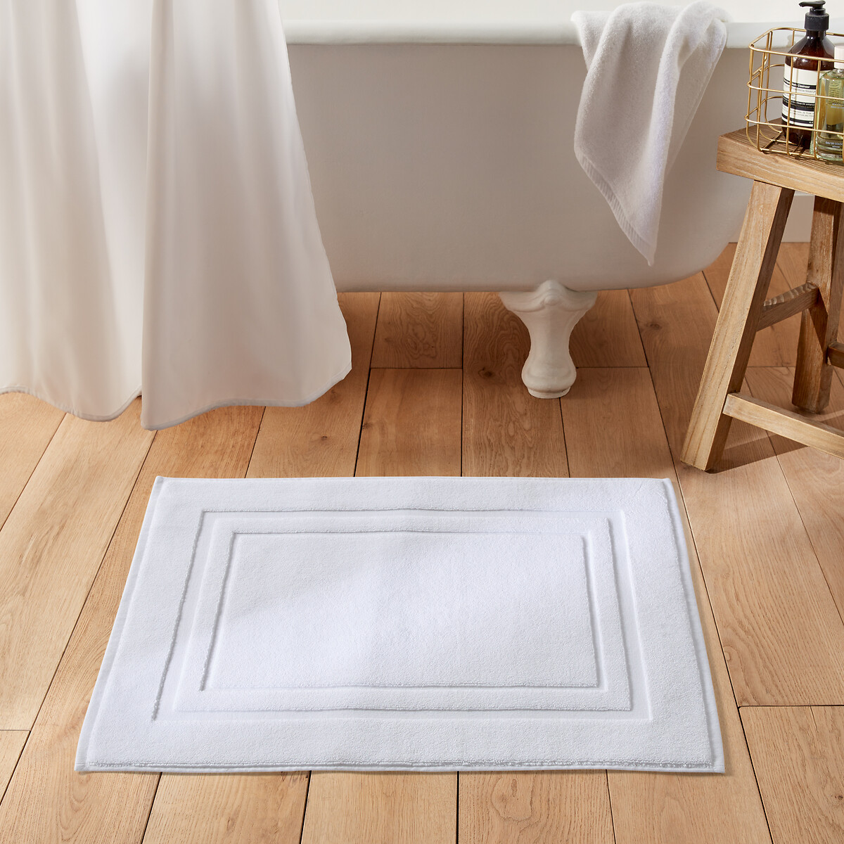 Tapis de bain 1100 g/m², Zavara blanc, LA REDOUTE INTERIEURS