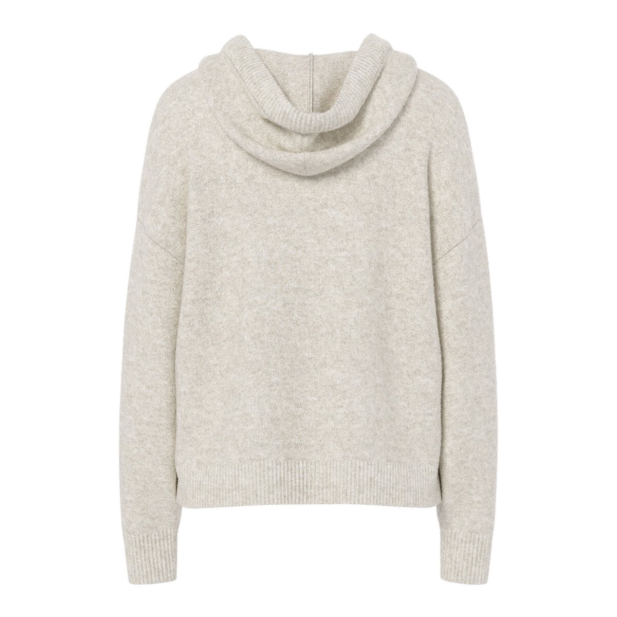 Gilet manches longues à capuche beige, PIECES