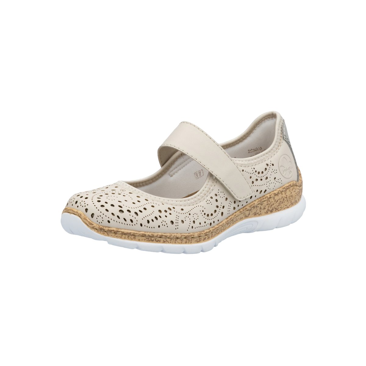 Ballerines talon plat beige, RIEKER
