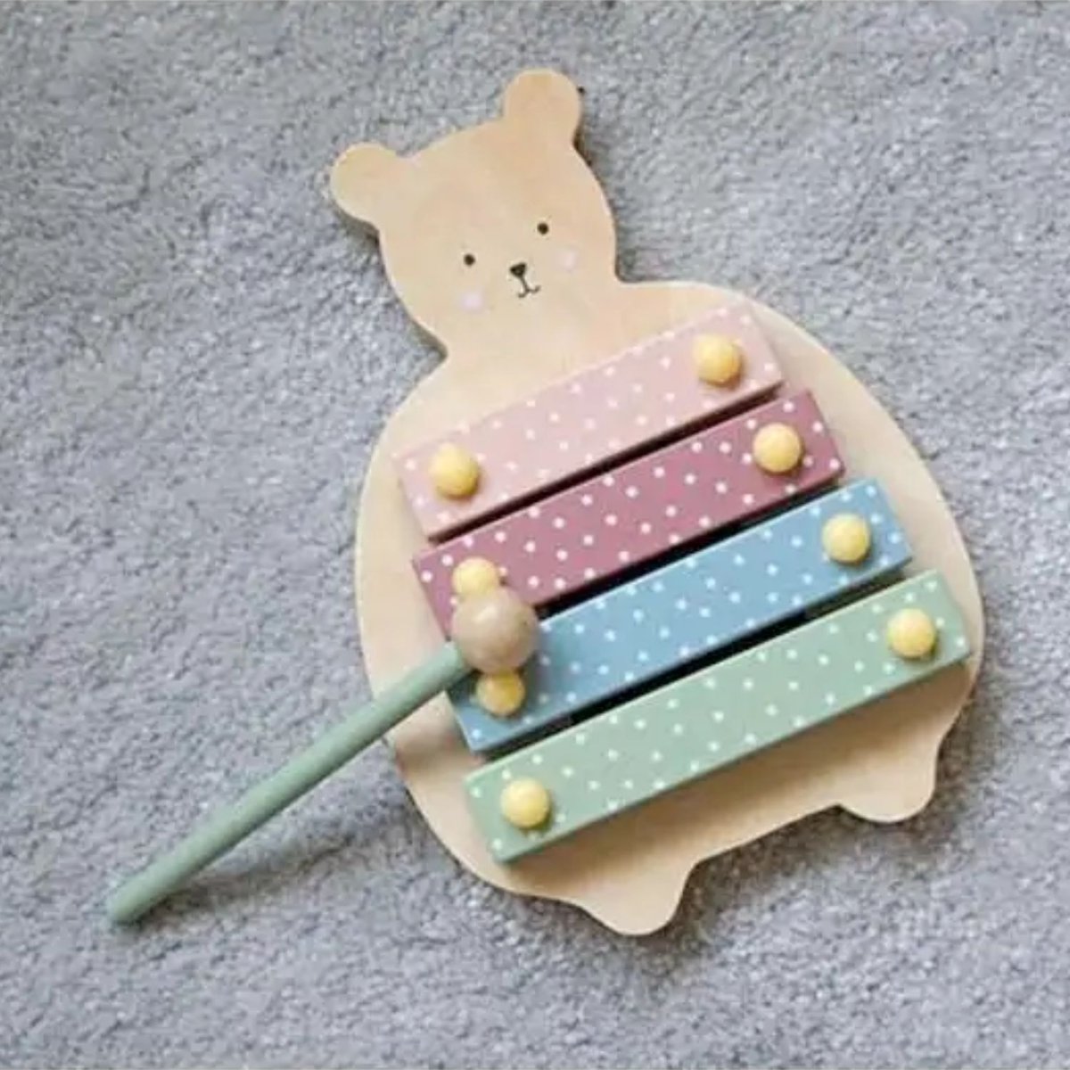 Xylophone en bois multicolore, JABADABADO