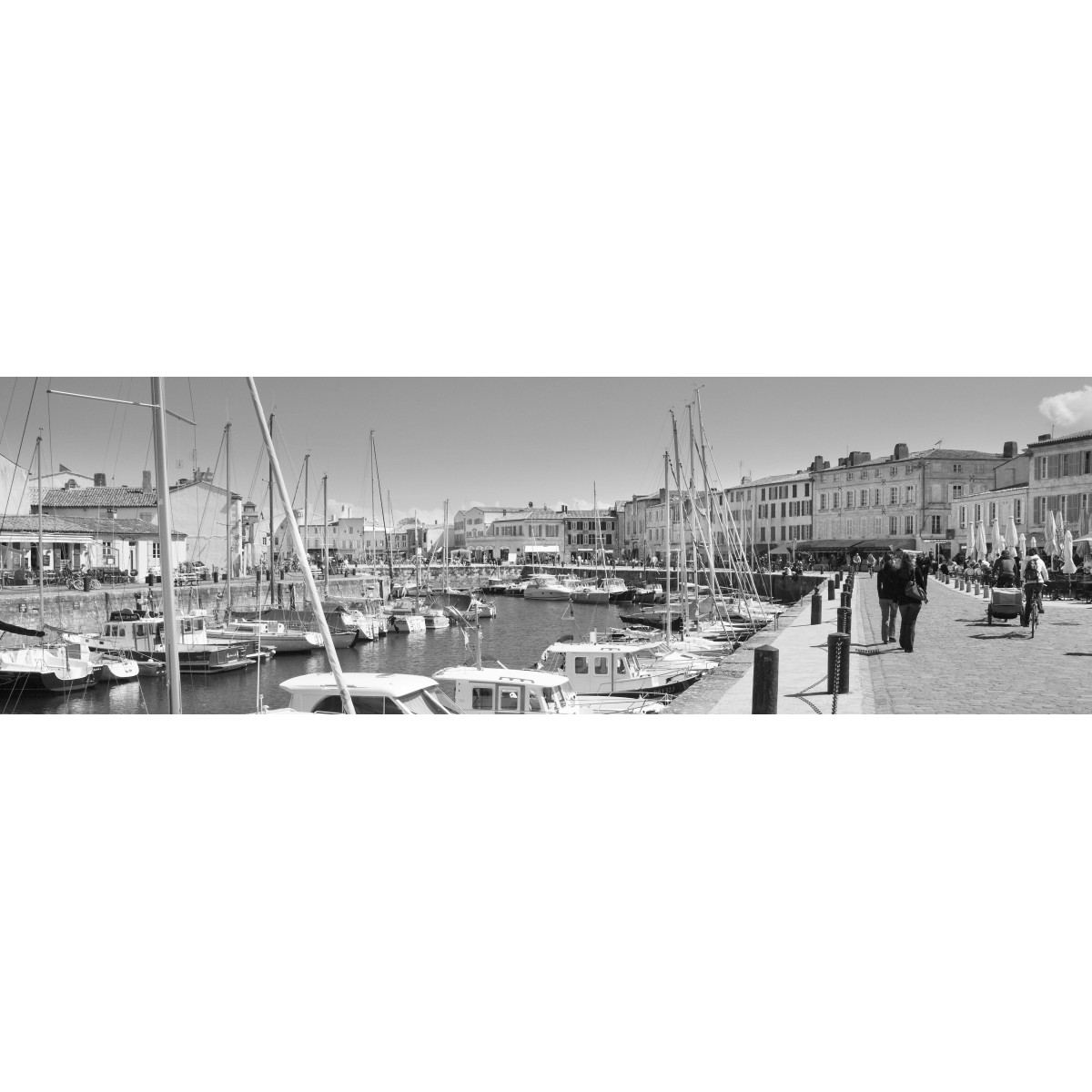 Tableau Mural Port St Martin MER tableaux sur toile-noir & blanc, CEANOTHE