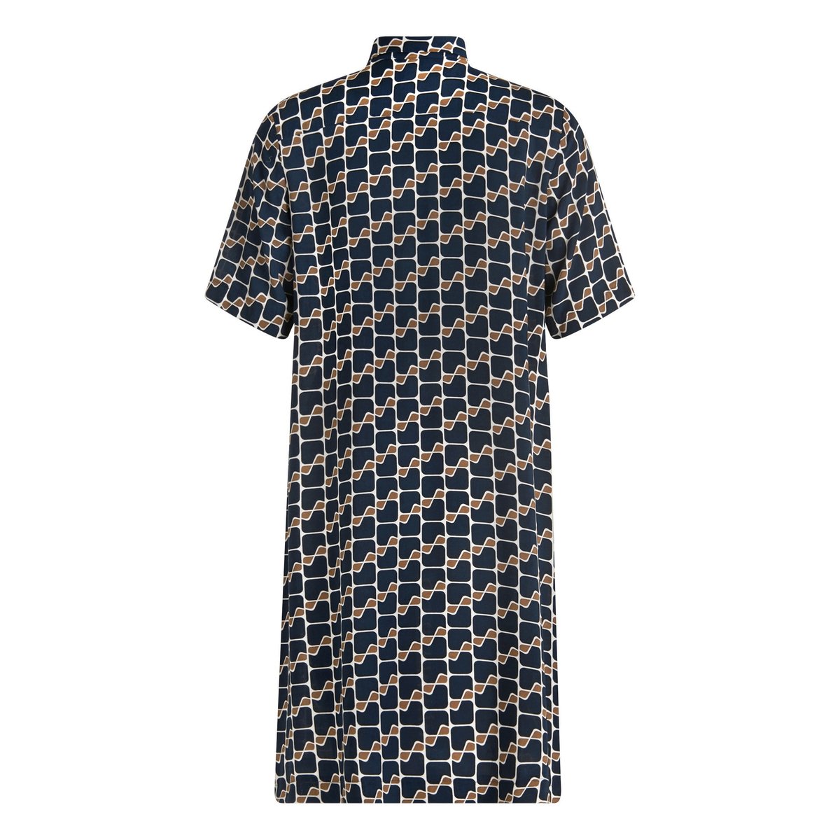 Robe-chemisier à impression dark blue/brown, BETTY BARCLAY