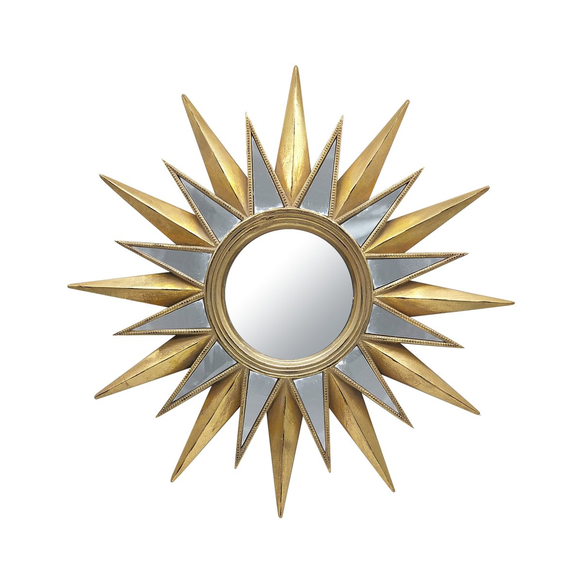 Miroir en forme d'étoile 40,5cm or, EMDE