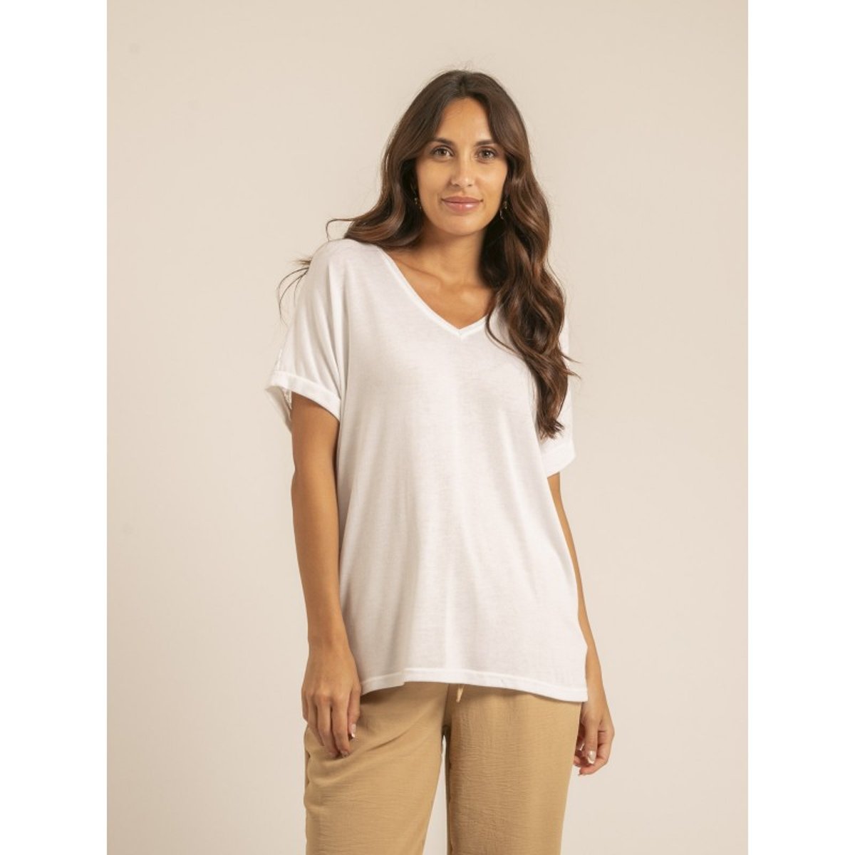 T-shirt Dentelle Ferassia blanc, DONA LISA