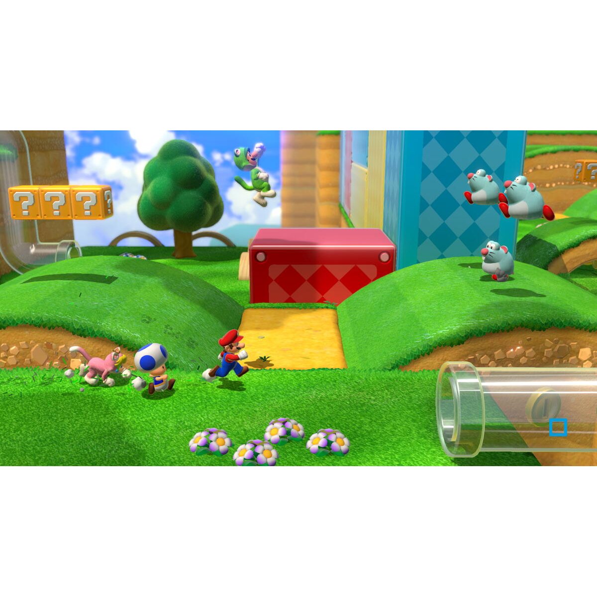 Jeu Switch Super Mario 3D World+Bowser's Fury couleur unique, NINTENDO