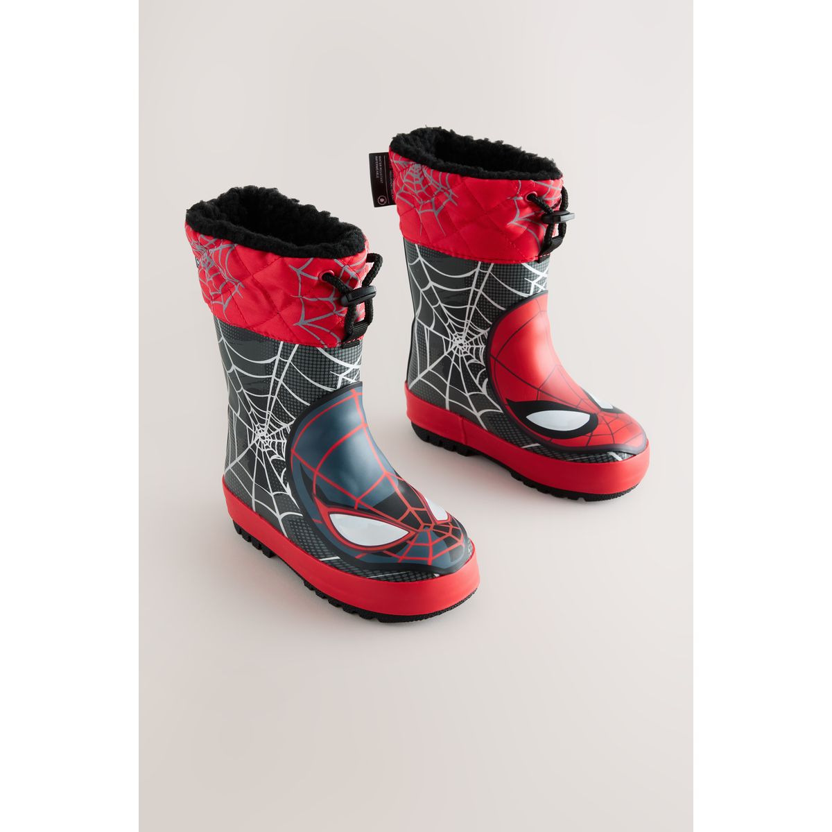 Bottes en caoutchouc thermique thinsulate™ spiderman noir/rouge, NEXT