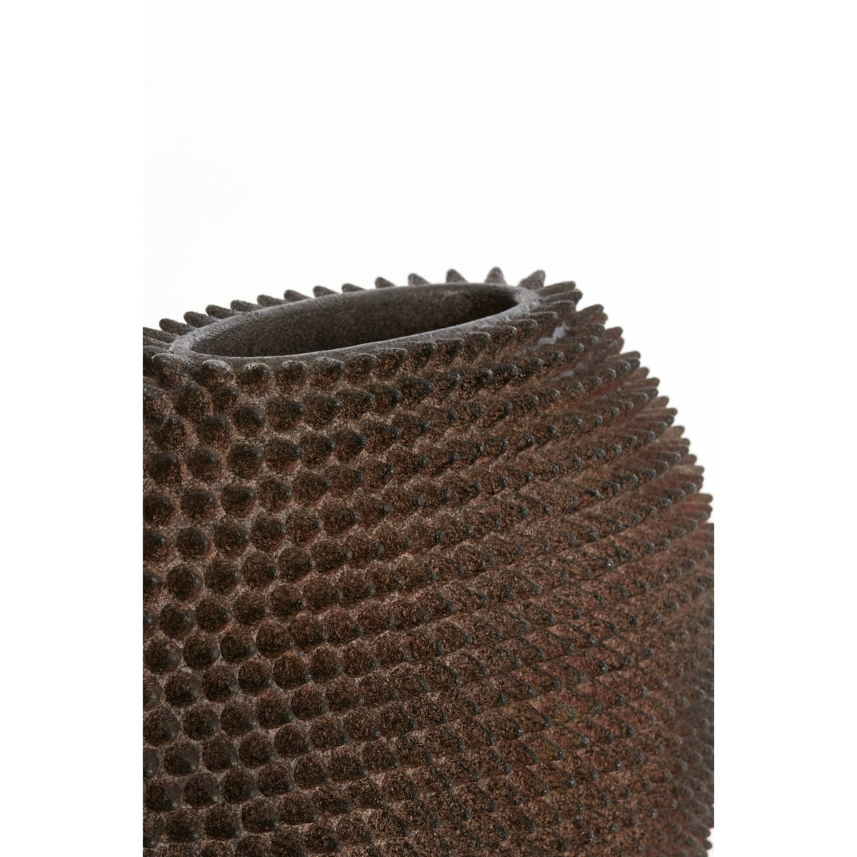Vase Plastique synthétique CALDRAS brun, LIGHT & LIVING