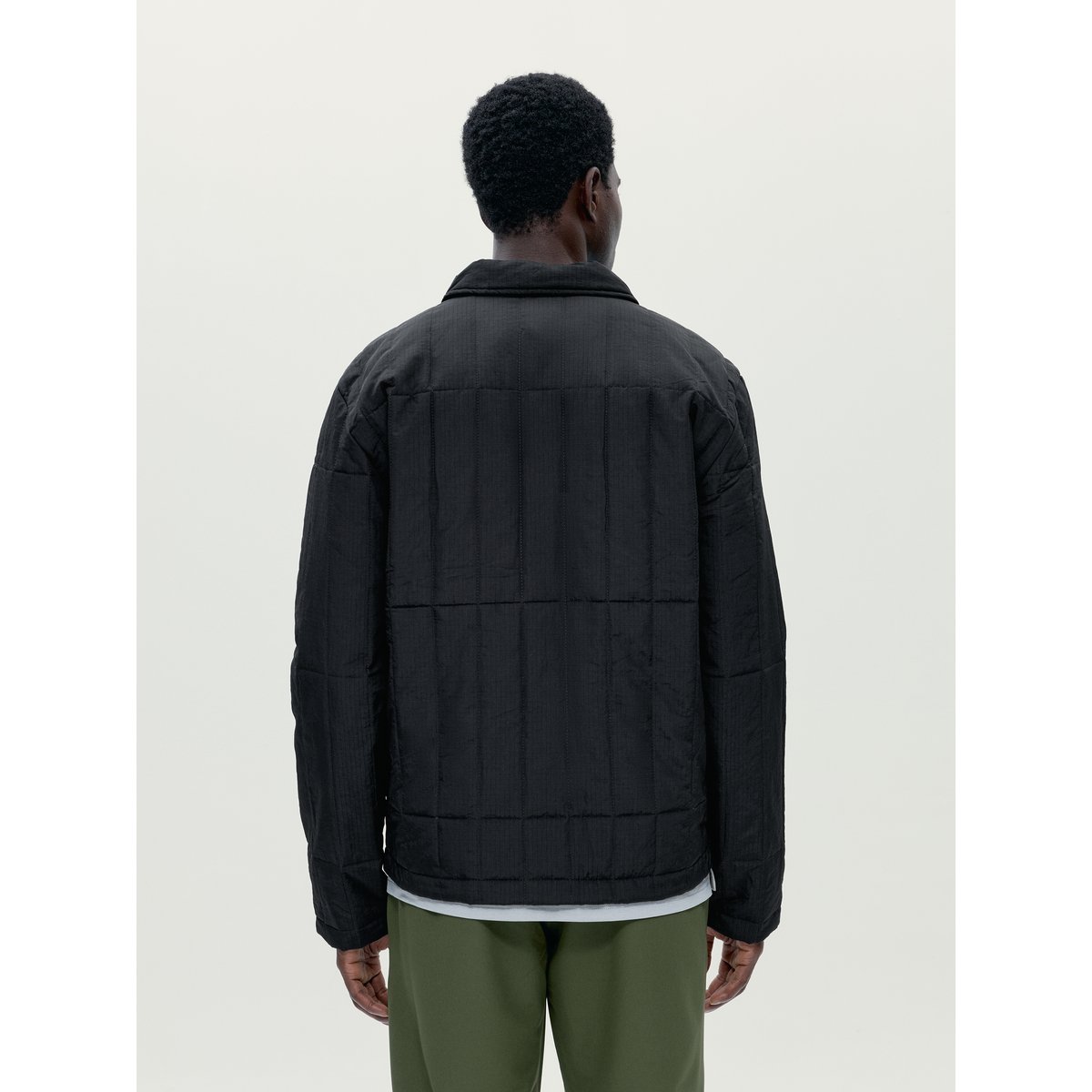 Manteau de sport homme Misuri Toucher doux fermeture éclair noir profond, BORN