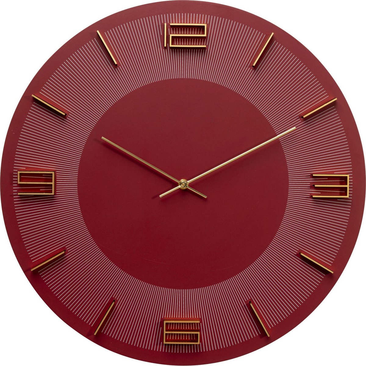 Horloge murale, LEONARDO rouge, KARE DESIGN