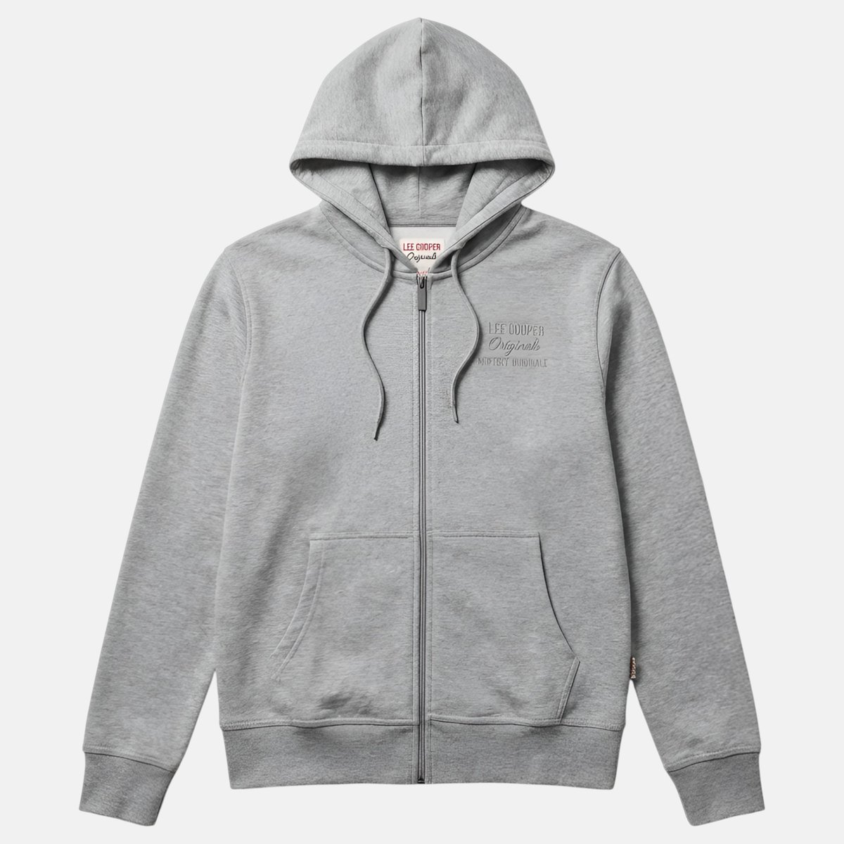 Veste sweat à capuche gris, LEE COOPER