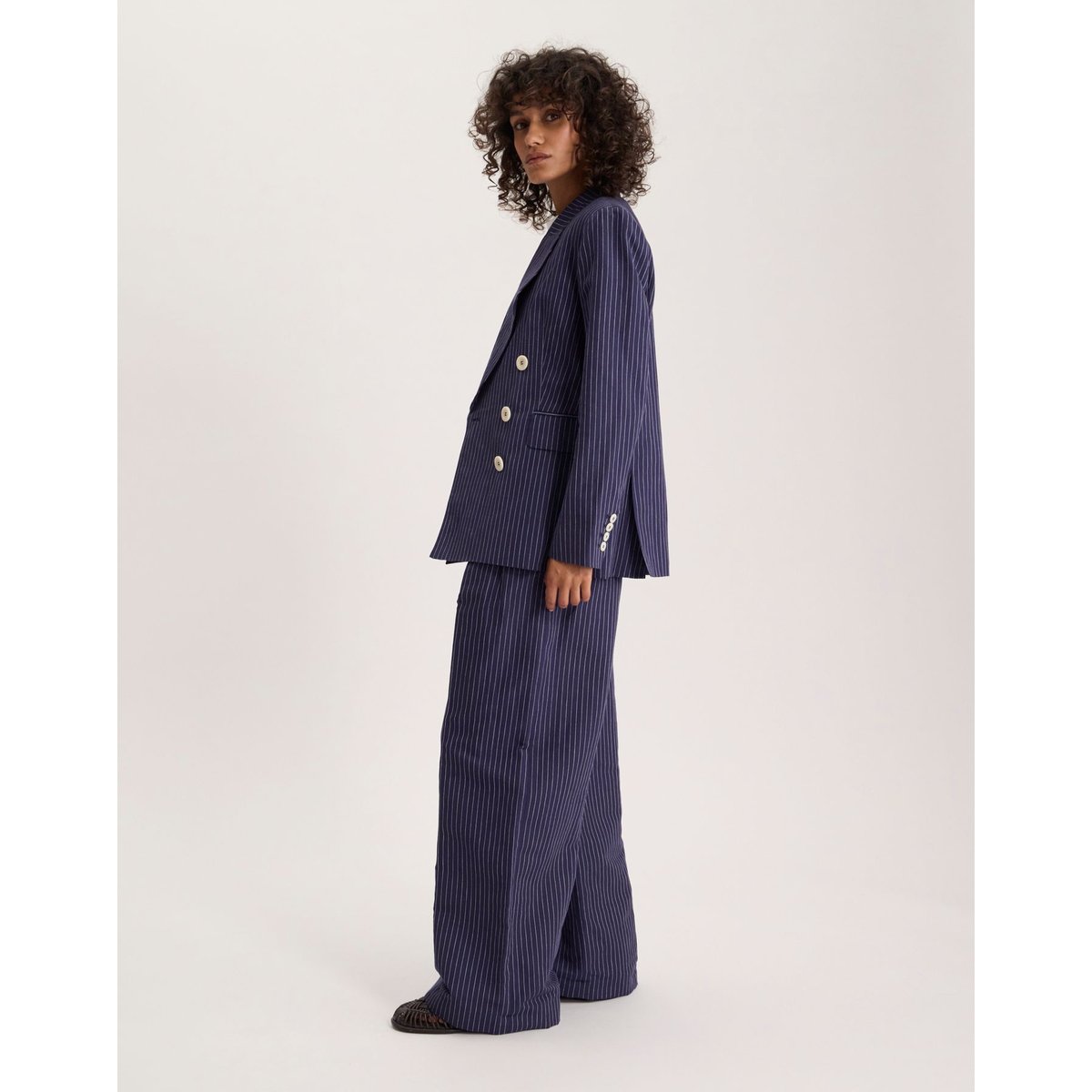 Veste June en lin rayé, INES DE LA FRESSANGE PARIS